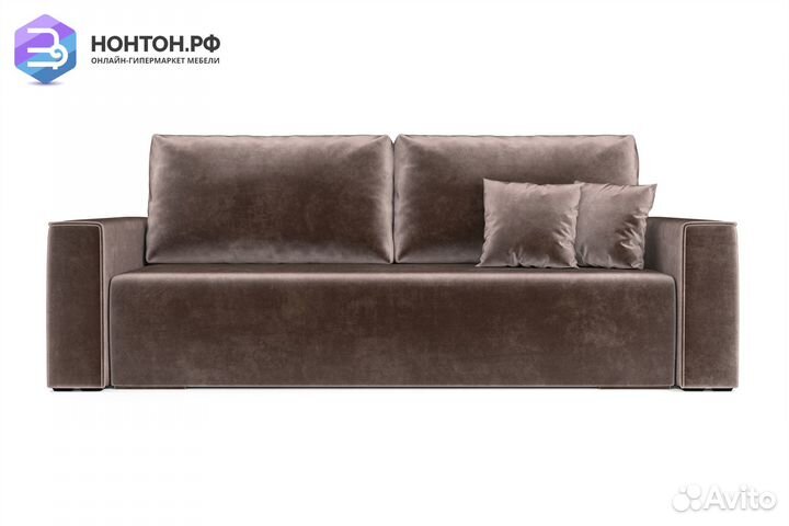 Диван еврокнижка Манхэттен светло-коричневый