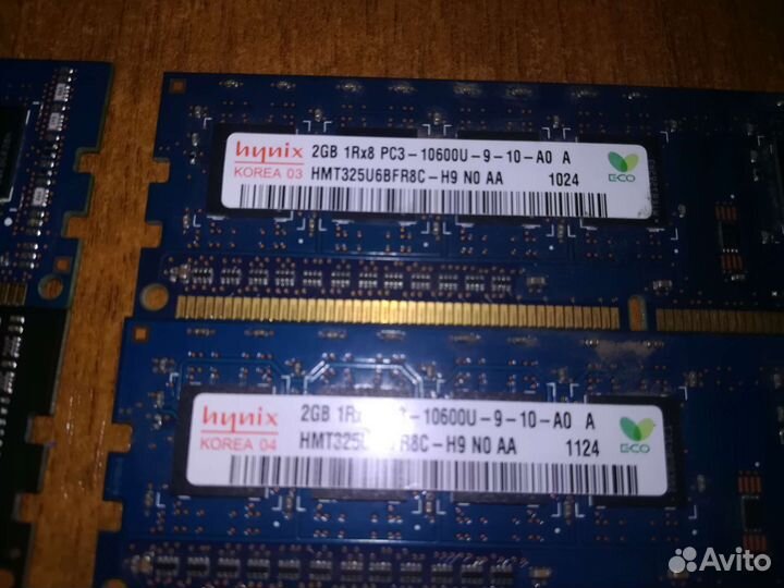 Hynix 2-4 гб DDR3 1333 мгц dimm 4шт.12гб
