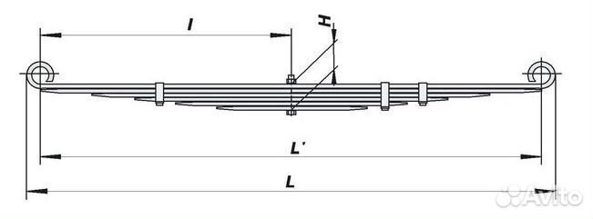 Рессора на Газ-24