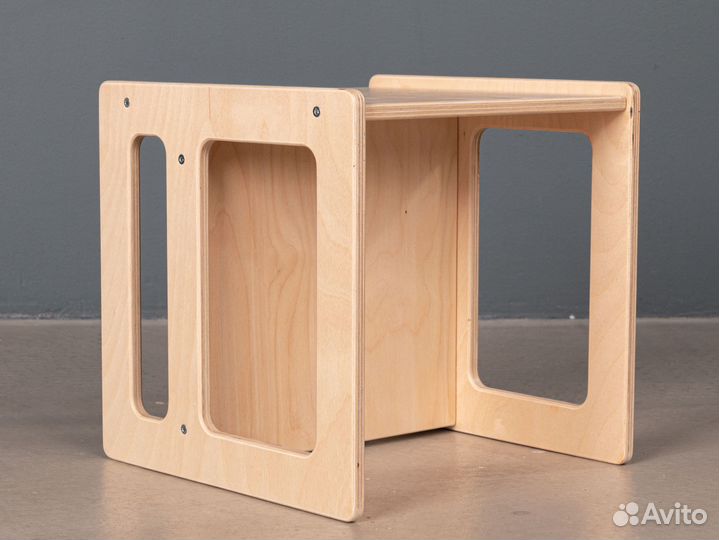 Детские растущие стол и стул / шлифованные