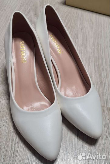 Туфли белые 38