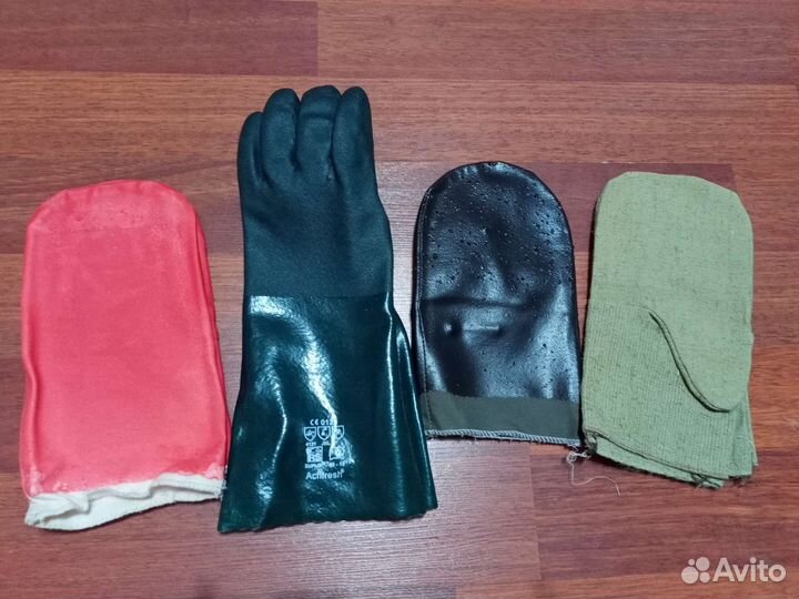 Перчатки рабочие прорезиненные, х/б