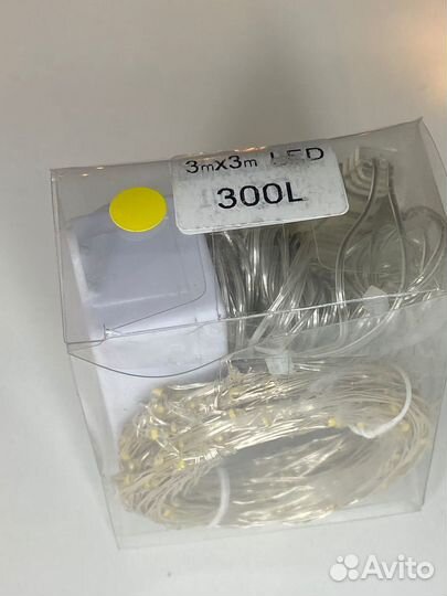 Гирлянда штора роса 3*3 новая