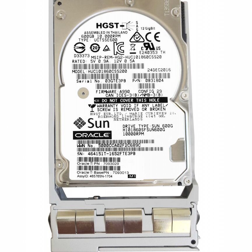 [H101860SFSUN600G] Жесткий Диск Sun 600gb Sas 3.5" H101860sfsun600g