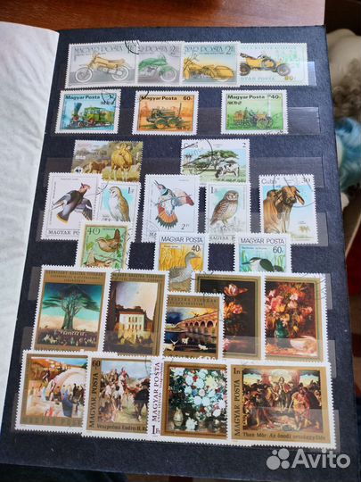 Марки фауна, флора