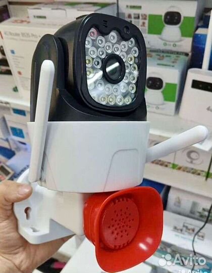Камера видеонаблюдения 4G 8мп с громкоговорителем