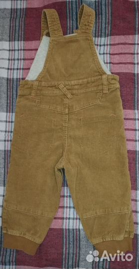 Вельветовый комбинезон 80 с рубашкой 80