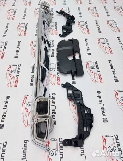 Диффузор с насадками на GL-Class X166 AMG 63