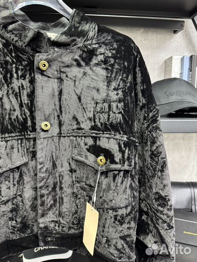 Бархатная куртка жакет MIU MIU