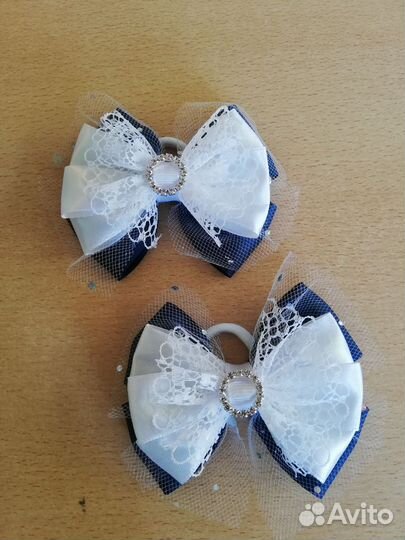 Бантики резиночки заколочки для школы