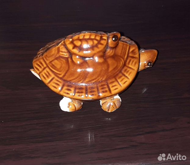 Сувенир Черепашка Фарфоровая Шевелящаяся Винтаж