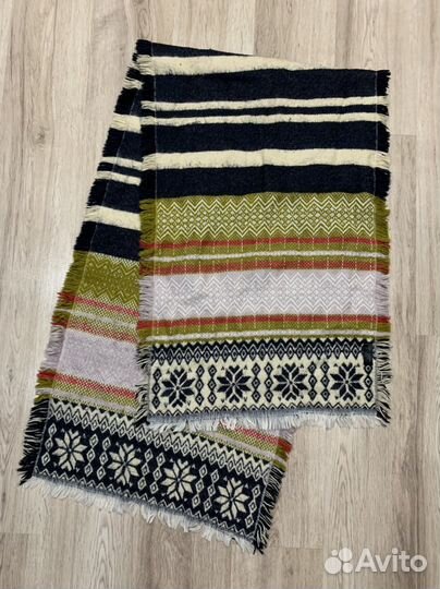 Шарф теплый, красивый с узором