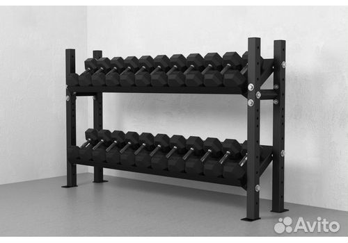 Стеллаж для инвентаря 1800-1160, чёрный