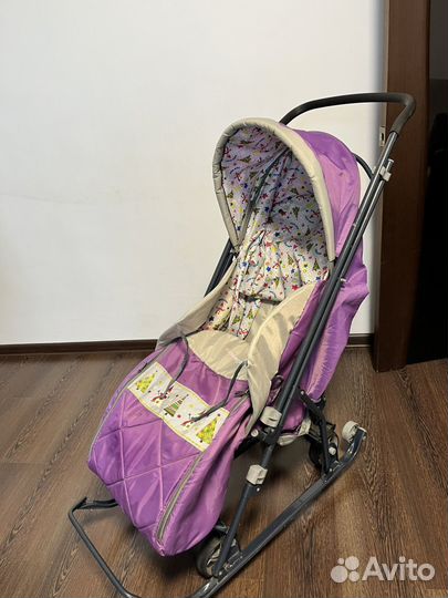 Детские санки коляска