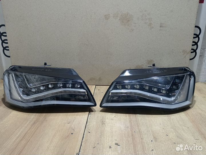 Фары full LED audi a8 d4 дорестайлинг
