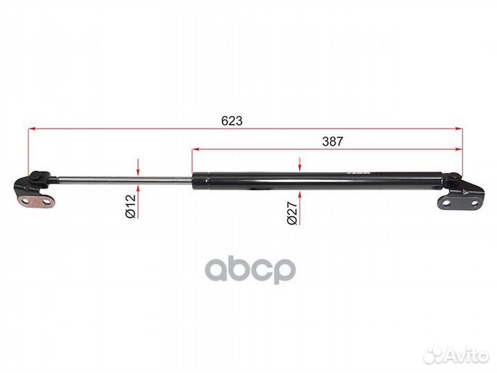 Амортизатор крышки багажника toyota hilux 4-RUN