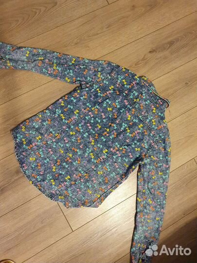 Джинсовая рубашка на девочку