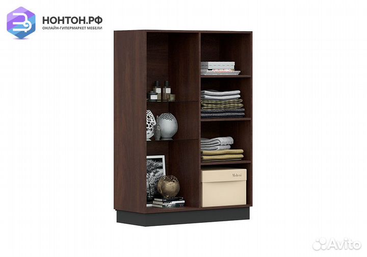 Витрина низкая Магнолия дерево / орех