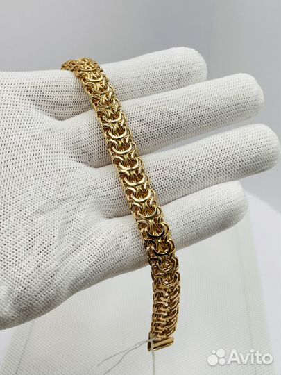 Мужской золотой браслет рамзес