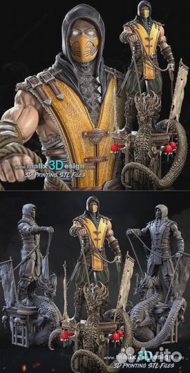 Коллекционная фигурка Скорпион Mortal Kombat