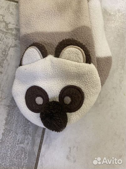 Шарф медвежонок флисовый