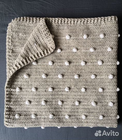 Детский плед ручного вязания