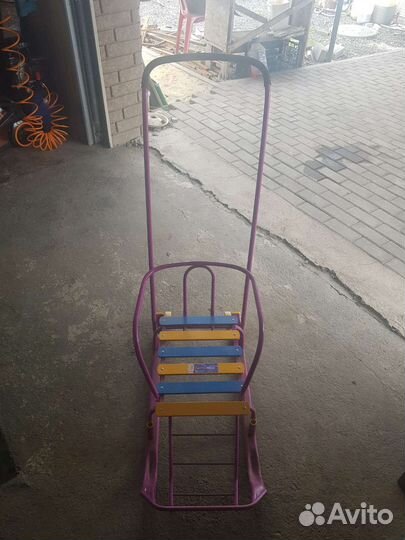 Детские санки на колесах