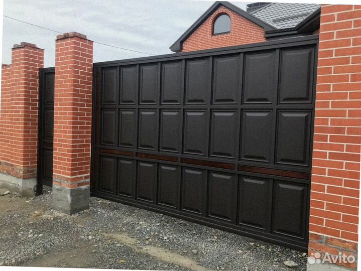 Откатные ворота под ключ