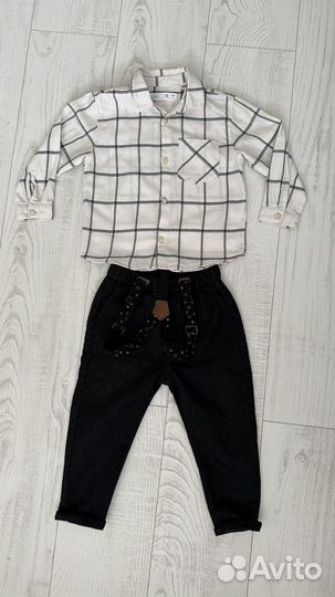 Вещи пакетом рубашка и брюки zara 98