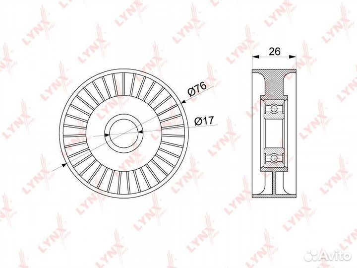 Ролик ремня приводного audi A4 3.2 05-15