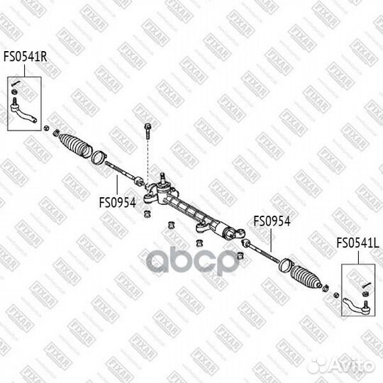 Наконечник рулевой тяги левый toyota Corolla/Pr