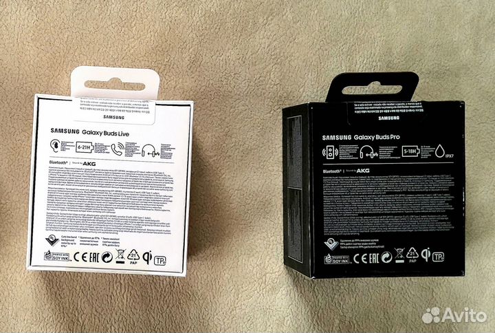 Беспроводные наушники Samsung Buds Live и Buds Pro