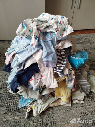 Вещи детские размер 58 (60шт)