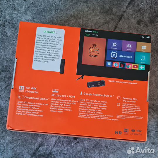 Игровая консоль 2в1 game BOX+Android TV