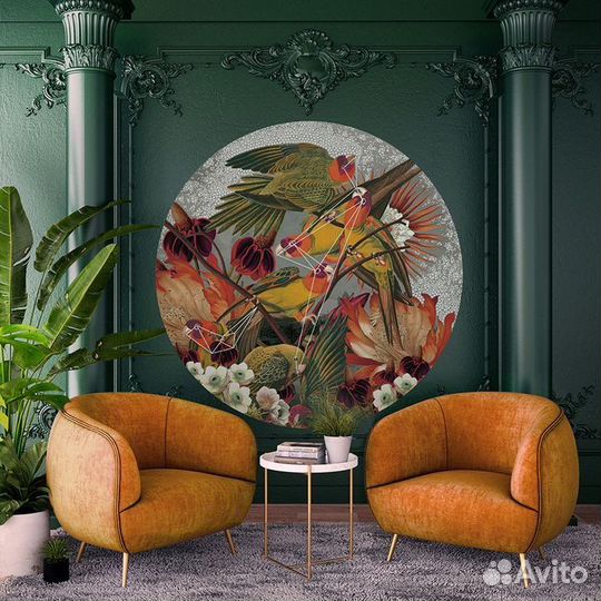 Круглая большая картина