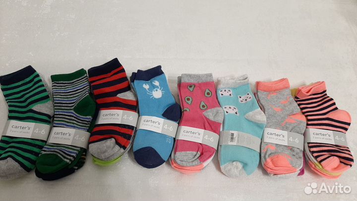 Носки детские для девочек и мальчиков по 3 пары