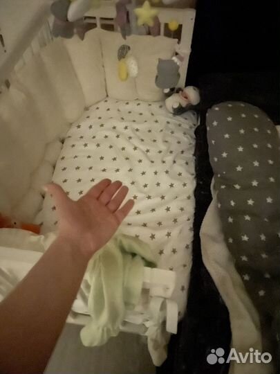 Детская кроватка приставная