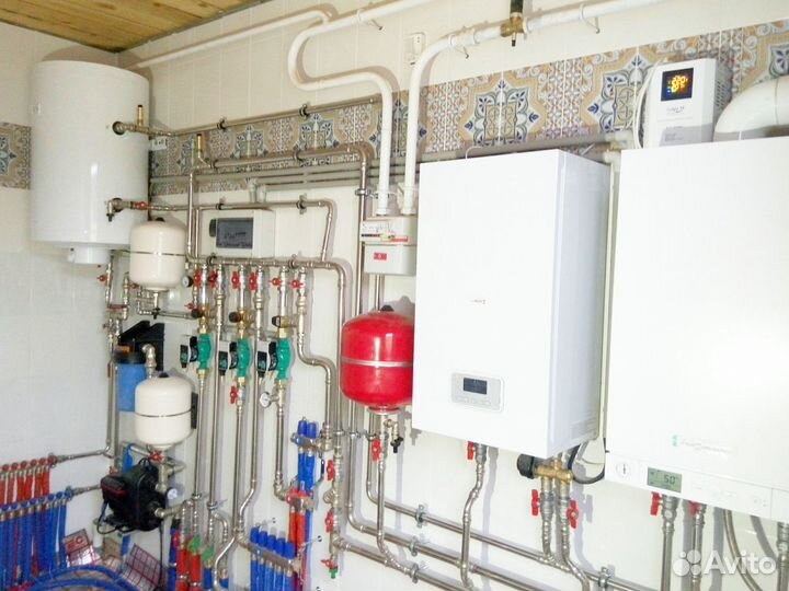 Отопление. Тёплый пол. Установка Котла. Насоса