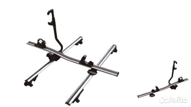 Крепление велосипеда на крышу серый