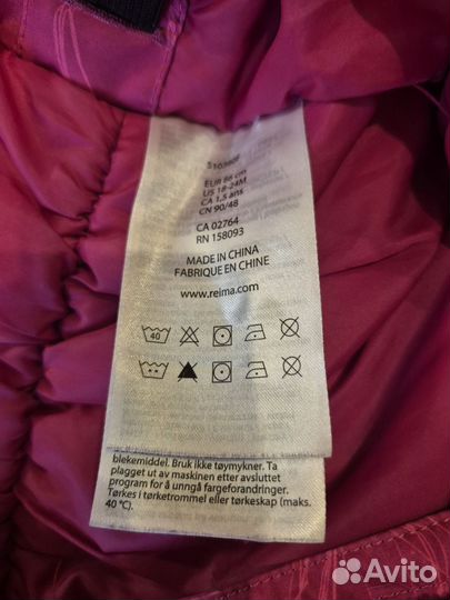 Зимний комбинезон для девочки 86 reima