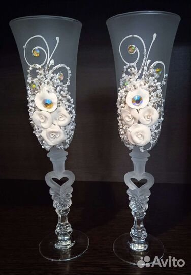 Свадебные бокалы фужеры