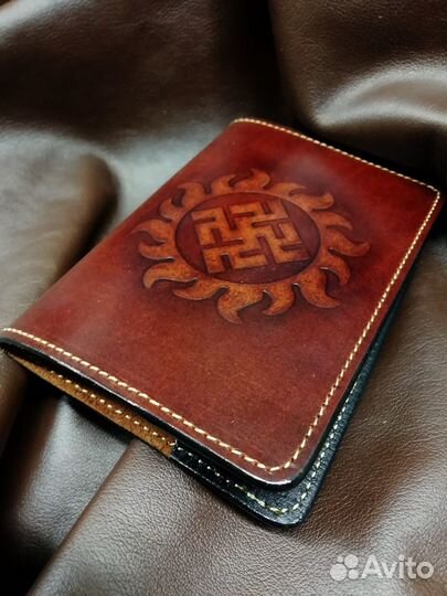 Обложка на паспорт из натуральной кожи