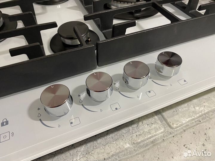 Газовая варочная поверхность hiberg VM6145 W Белая