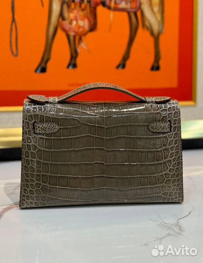 Сумка Hermes Kelly Pochette Croco