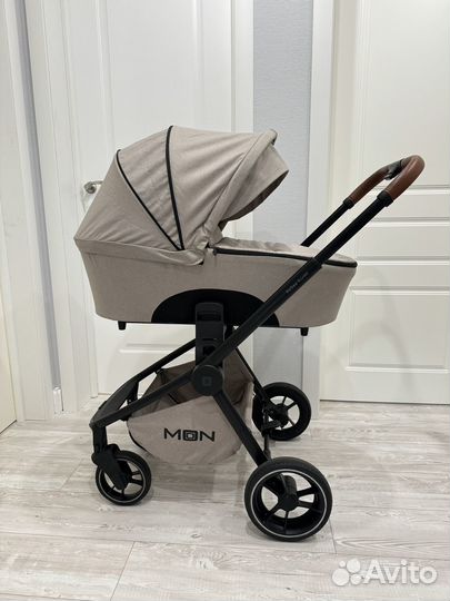 Коляска moon resea 3 в 1 + автолюлька maxi cosi