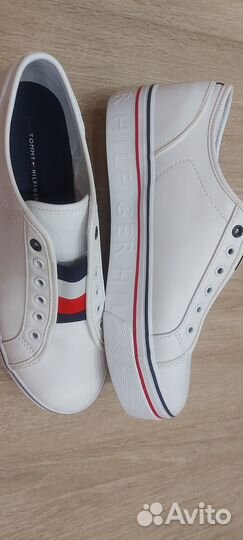 Кожаные кеды Tommy Hilfiger 38