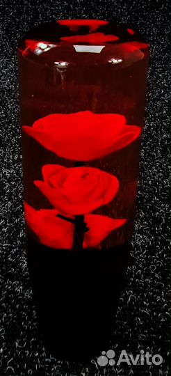 Ручка МКПП универсальная - Роза 15см (Красный)