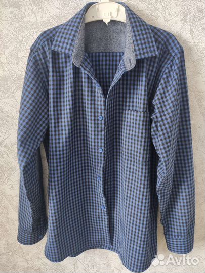 Рубашка фланелевая, плотная новая, 158