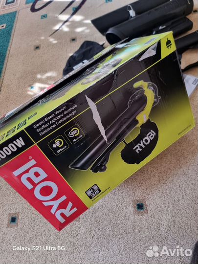 Воздуходувка пылесос ryobi 300W