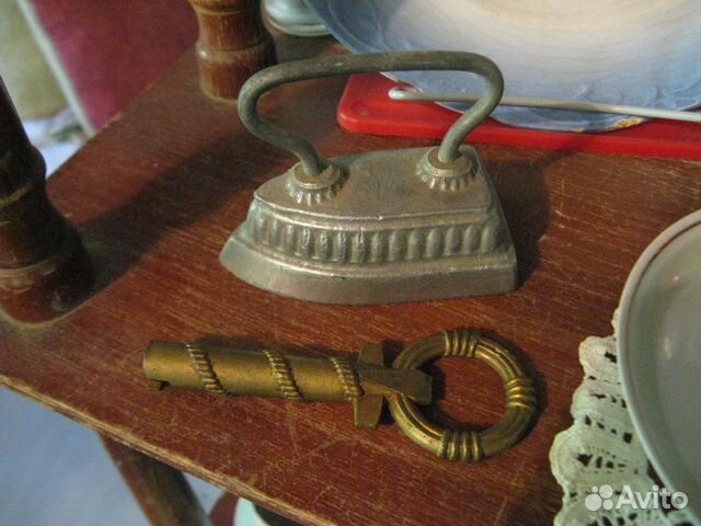 Утюжок для манжет и ключ латунь СССР